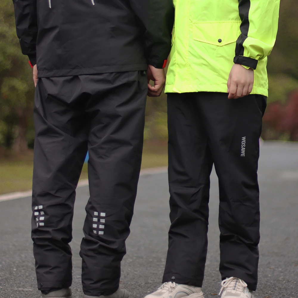 WOSAWE Ultralight Men/Women Outdoor Waterproof Windbreak Motorcycle Bicycle Riding Rain Pants Cycling Hiking Trip Rain Pants motorcycle rain pants