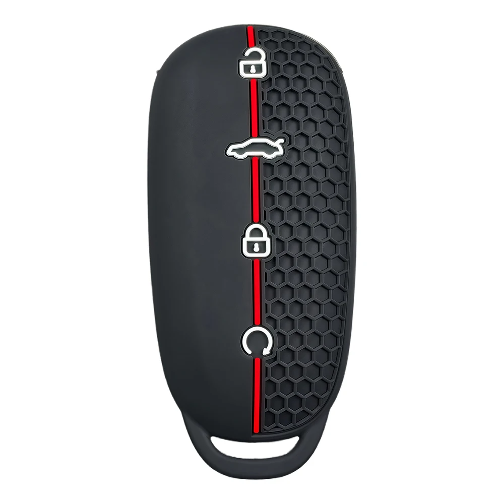 Silicone Car Key Protection Case with Keychain and Holder