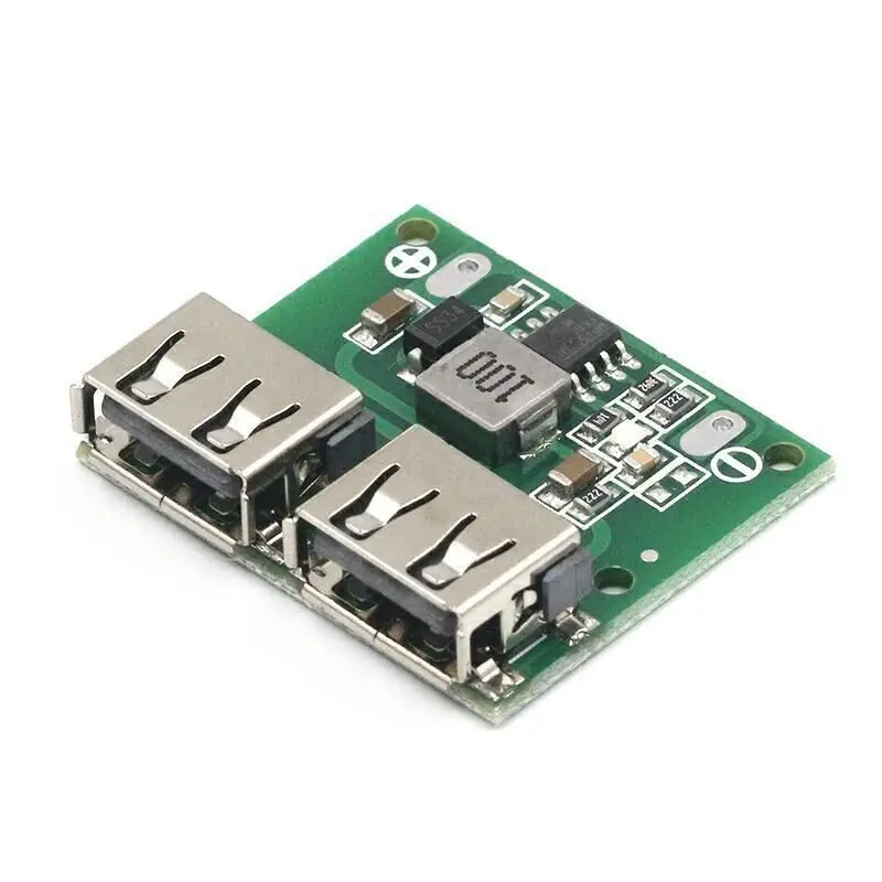 1개 9V 12V 24V 5V DC-DC 스텝다운 충전기 전원 모듈 듀얼 USB 출력 3A 벅 전압 보드 6-26V 자동 충전 레귤레이터