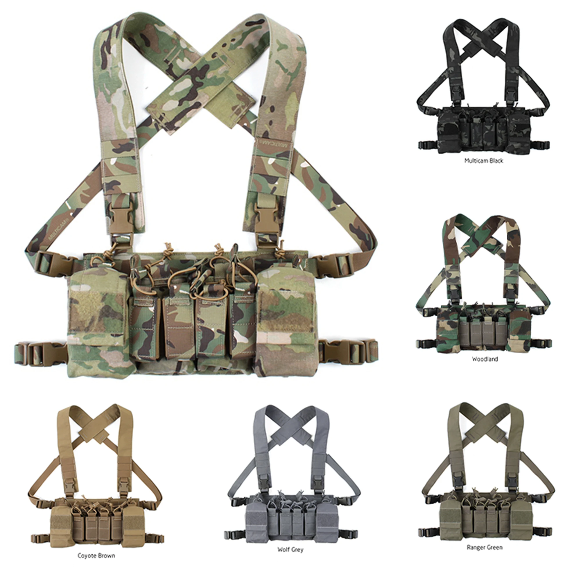 Pew Tactical Molle D3CRX Tactical Chest Rig Haley Strategic MK3 M203