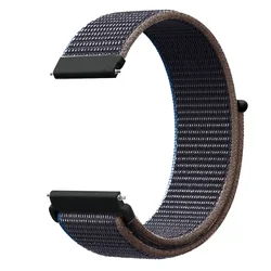 Premium Nylon Loop Band - Adjustable Wristband for Smartwatches and Fitness Trackers (Charcoal)