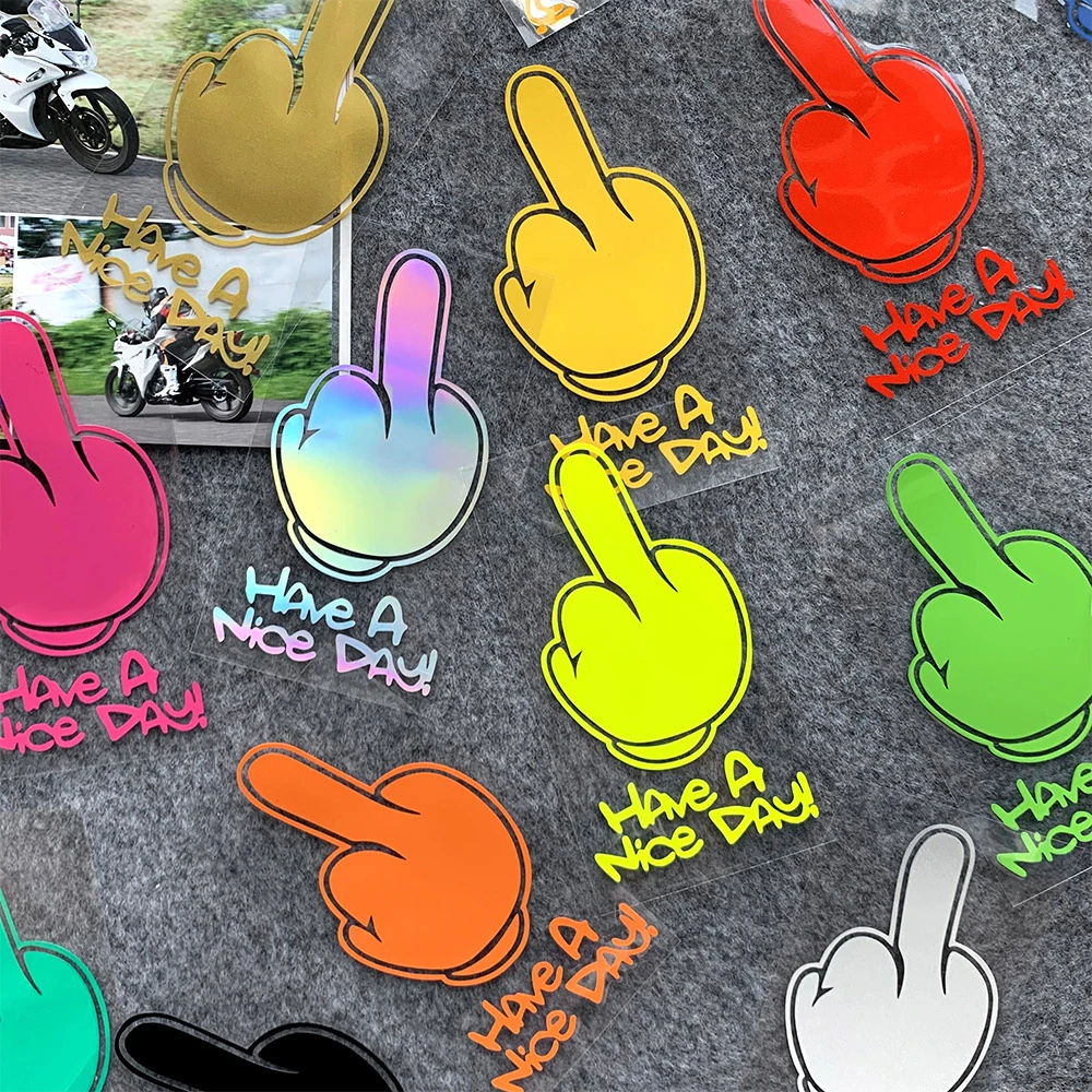 Motorcycle Stickers Refletor Accesorios Moto Body Helmet Trunk Stickers Motorcycle Decals