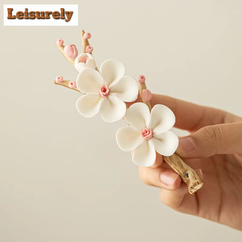 Plum Blossom Incense Insertion Handmade Thread Sandalwood Base Home Tea Table High Beauty Decorative Ornament Decoration