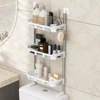 Wall Mounted Storage Rack Toilet Washbasin Simple Storages Shelf Multiscenario Available Multipurpose Organizer Plastic Shelves 3