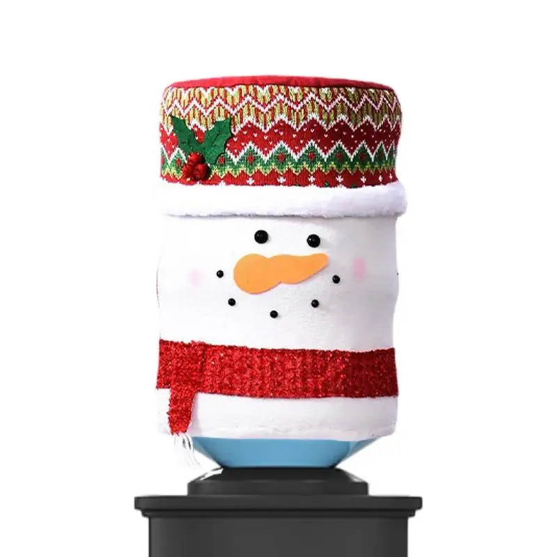 Water Jug Cover Christmas Water Bottle Dust Shield Stretchy Bucket Dust Defense Reusable Dispenser Sleeve