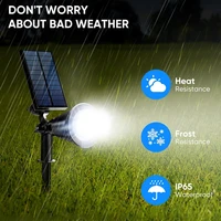 1pc Outdoor Solar Spotlight, Adjustable Automatic On/Off Flag Pole Light, Garden Pool Tree Pool And Courtyard Landscape LedLight 1