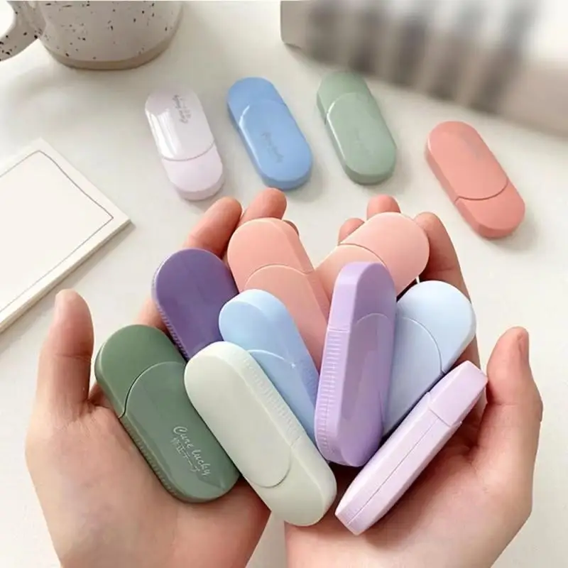 6 Pcs/set Correction Tape Gradient Kawaii Large Capacity Correction Tape Studente-capacity Silent Tape.