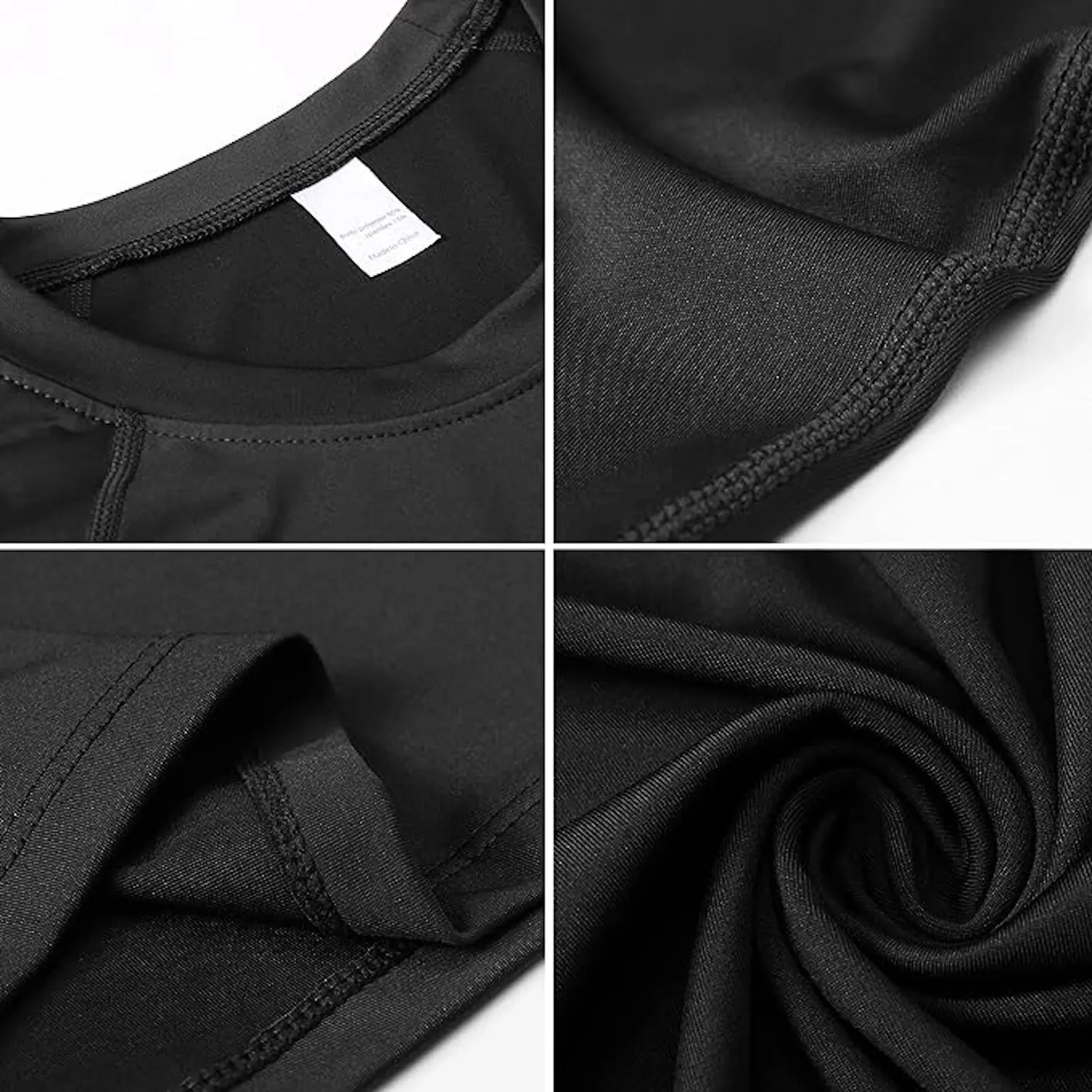 Men's Compression Shirts Long Sleeve Athletic Workout Tops Base Layer Quick Dry Sports compression t shirt sport t shirt running t shirts running t shirt fitness clothes men undershirts 2 Pack