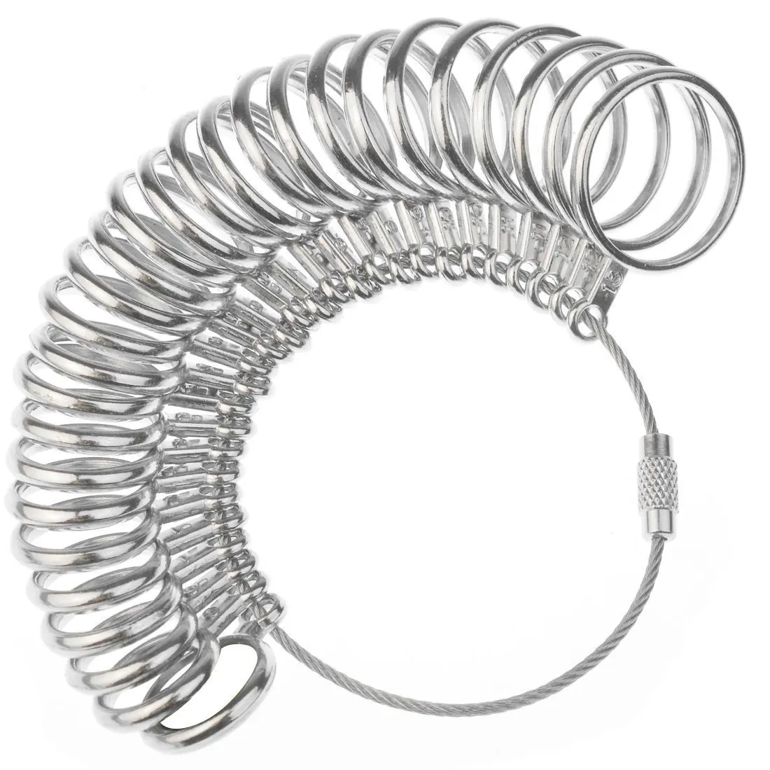 Premium Aluminum Alloy Ring Sizer Tool for Accurate Jewelry Measurement (0-13mm)
