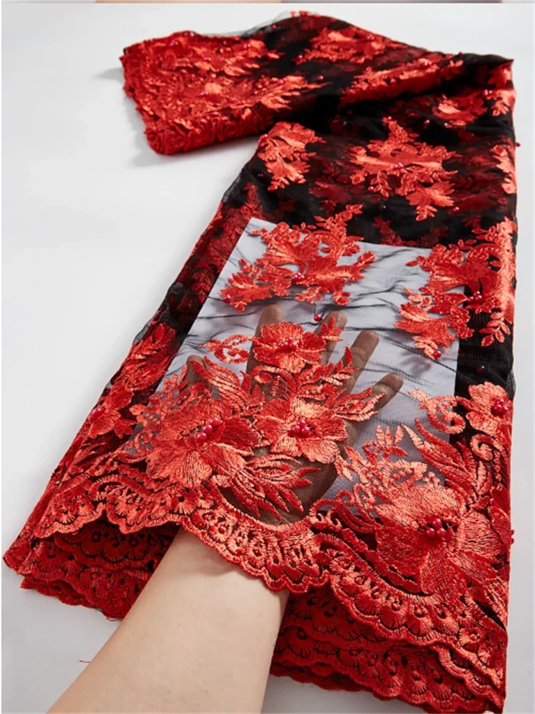 AA165 Red with Peach Floral Kollam Silk 3 Pc Set
