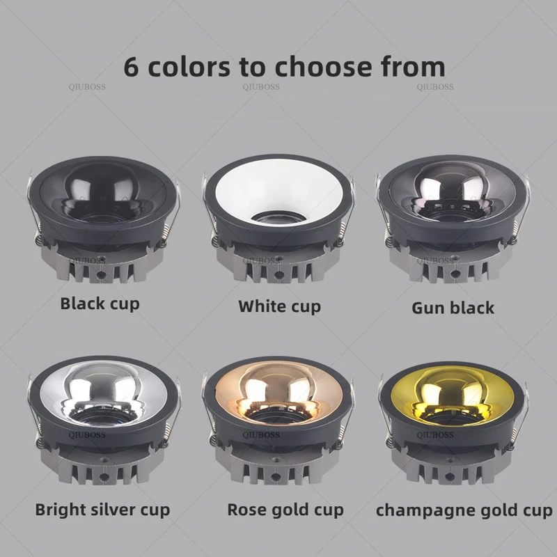 Zigbee Dimmable LED COB Spotlight Ceiling Lamp AC85-265V 7w10w12w15w20w Aluminum Recessed Downlight Round Panel Light Indoor Lig Led Downlight Led Spotlight