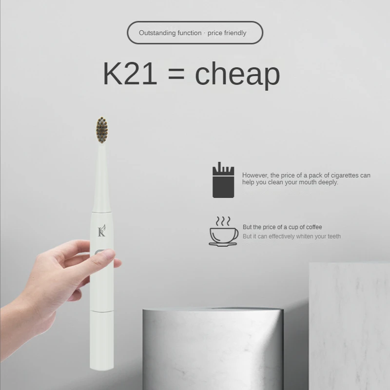 Sonic Electric Toothbrush Adults Full Body Waterproof Volcanic Carbon Filament Bristles Head Replaceable AA Battery Life 50 Days the lying life of adults