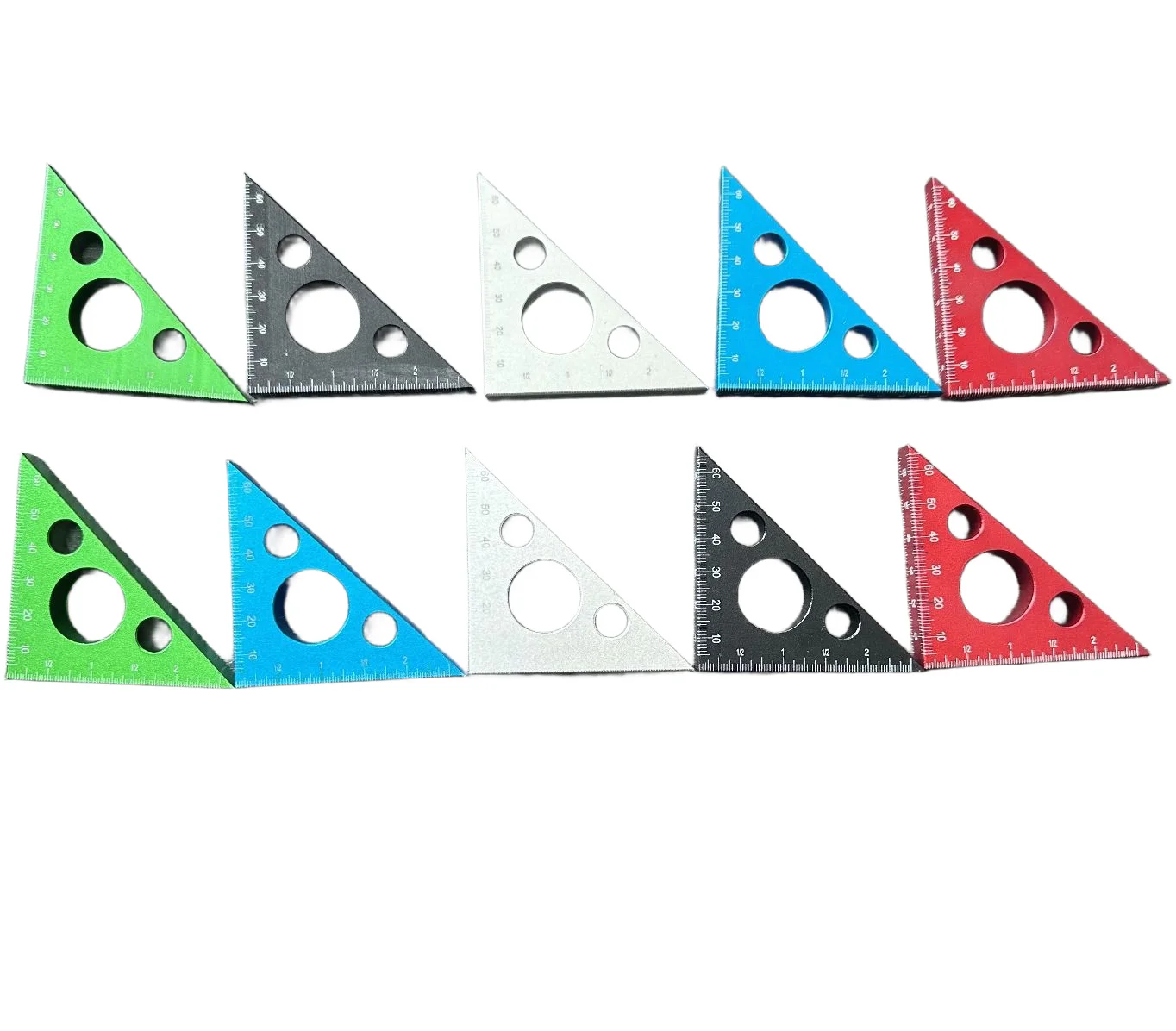 삼각자 45도 알루미늄 합금 목공 도구 (측정, 레이아웃 표시 및 목공 작업용)