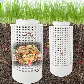 1 pièces extérieur en plastique ver de terre compost poubelle souterraine ver Compost poubelle ferme Compost poubelle Kit pour les soins du jardin et de la pelouse 1