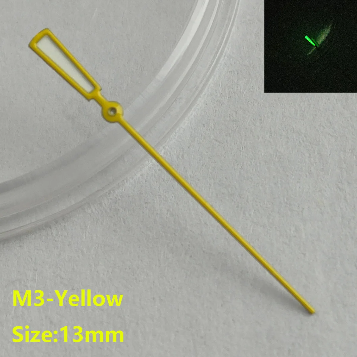 13mm 시계 바늘 nh35 nh36 손 녹색 야광 포인트 시계 액세서리 교체 부품, 시계 중고 무브먼트 포인터