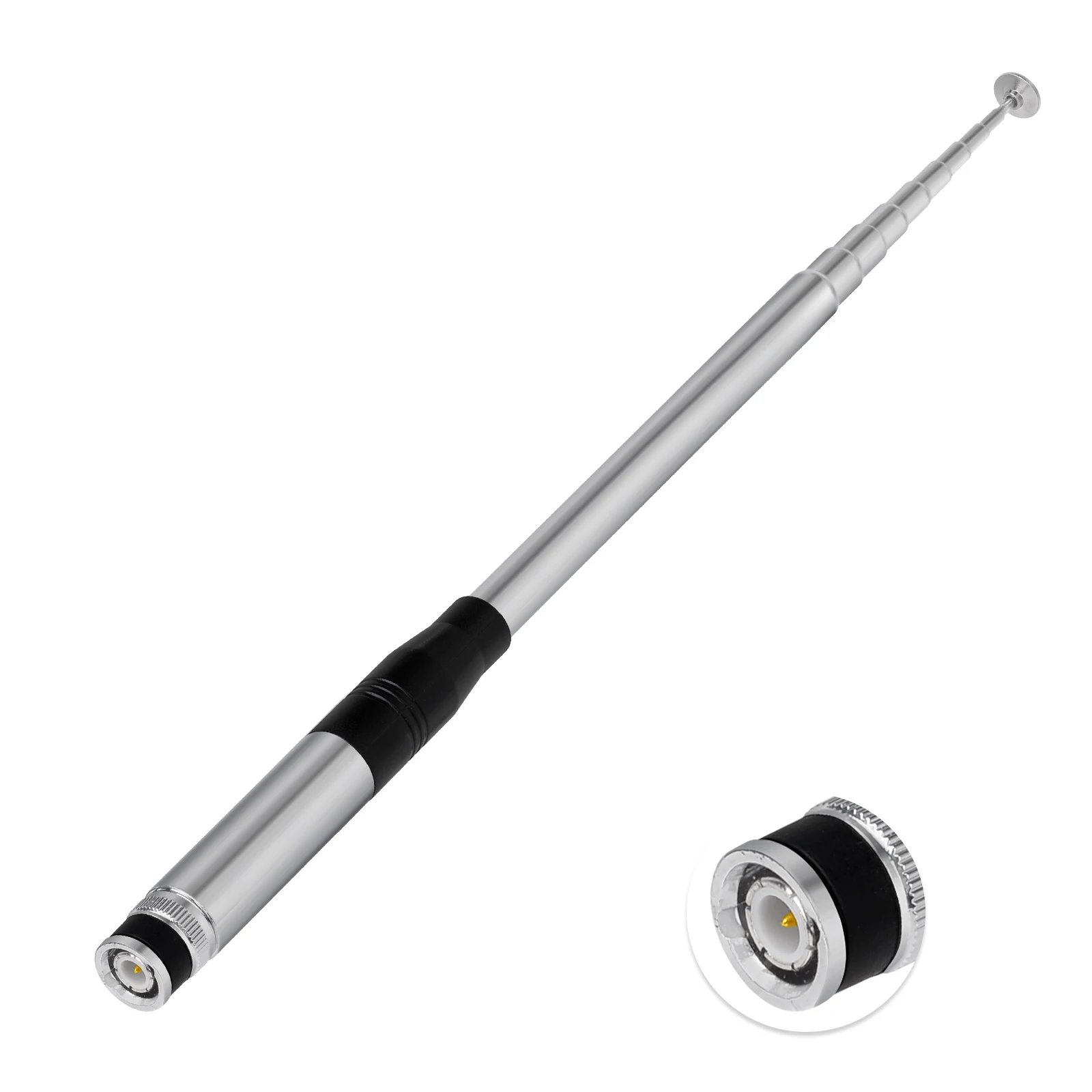 Portable Telescopic CB Antenna with BNC Connector for Hand Held Radios
