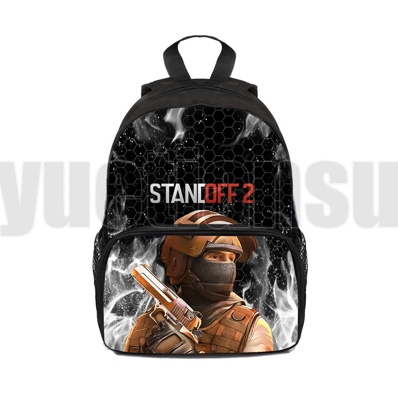 

Sac A Dos 3D Anime Standoff 2 Backpack Children Shooting Game Bag Kids 12/16 Inch Kindergarten Back To School Mini Backpack