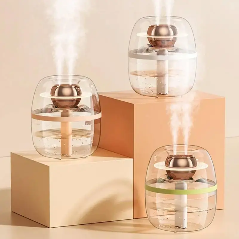 

Personal Desktop Humidifier Mini Silent Double Spray Humidifiers Low Noise Air Humidifier For Yoga Studios Work Area Bedroom