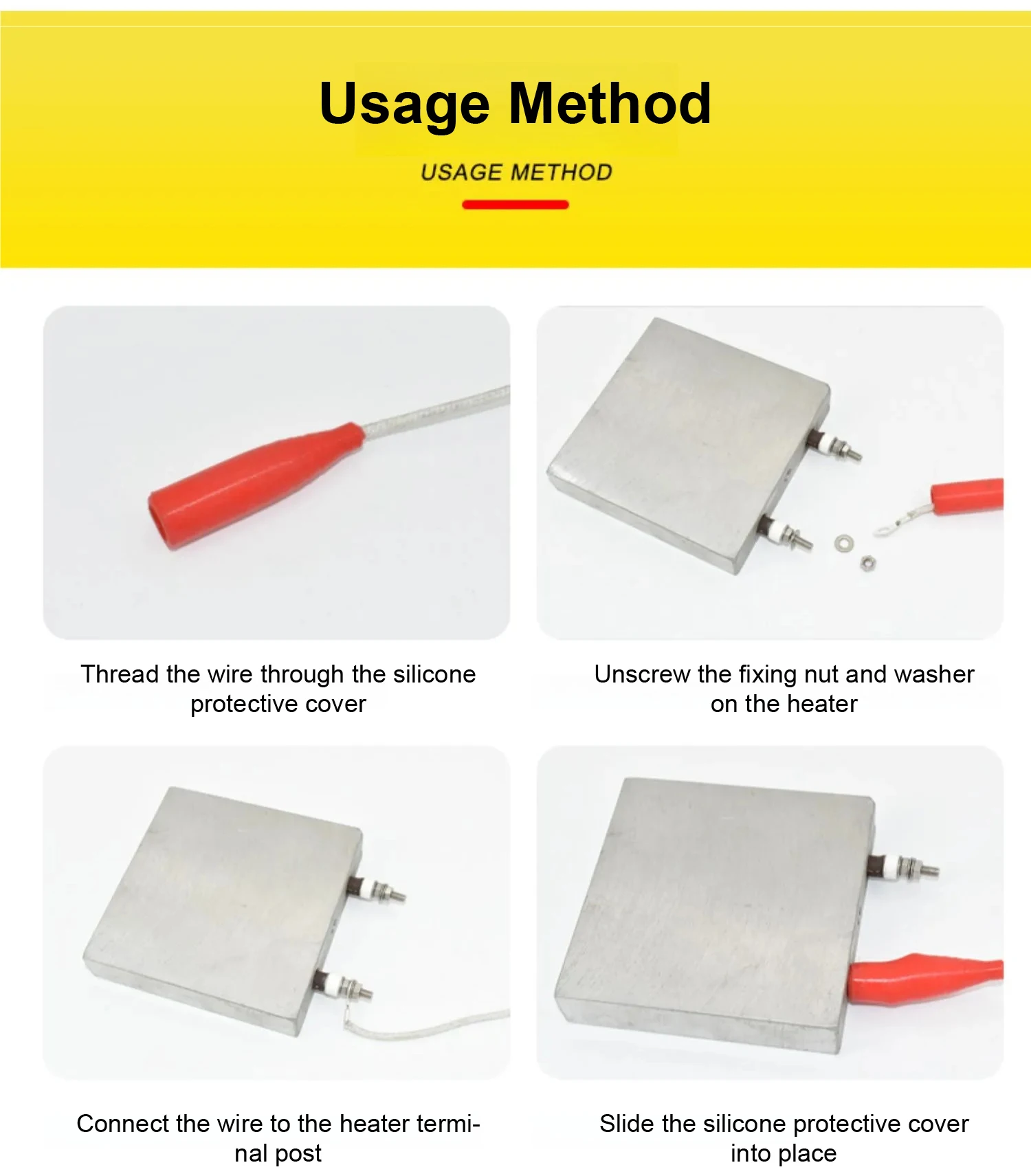 ZLJRB Cast Aluminum Adjustable Heating Plate Set 220V Thermostat Heater 50-300°C
