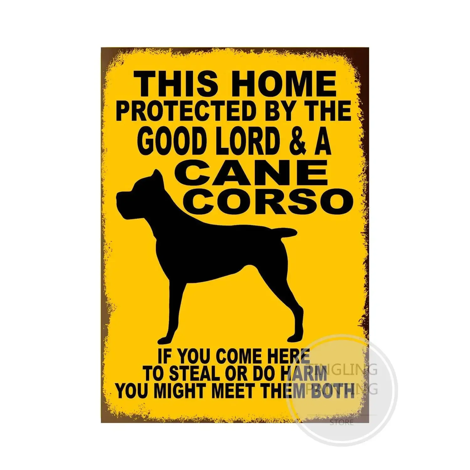 Decorazione da parete per la casa, cartello in metallo divertente con pollo cartello di avvertimento vintage divertente targa in latta retrò (20 x 30 cm