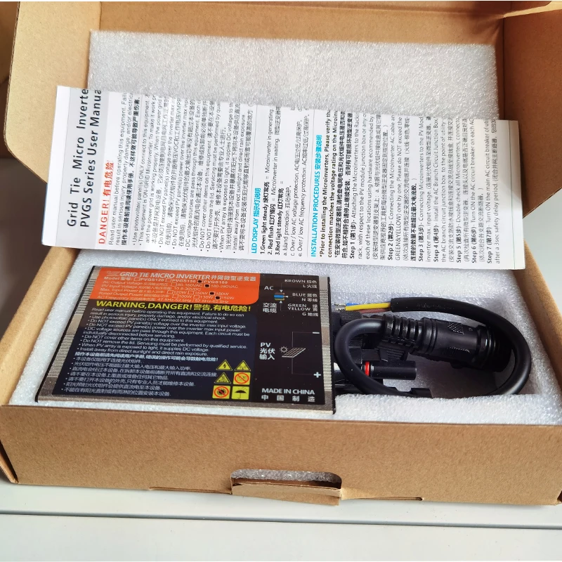 MPPT 태양광 그리드 타이 인버터, 마이크로 전력 인버터, PV 입력 DC18V-60V AC110V-220V, 260W, 300W, 350W