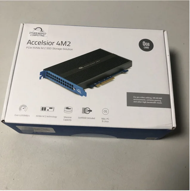 OWC – boîtier pour SSD acccelsior 4M2 NVMe, Compatible avec Mac