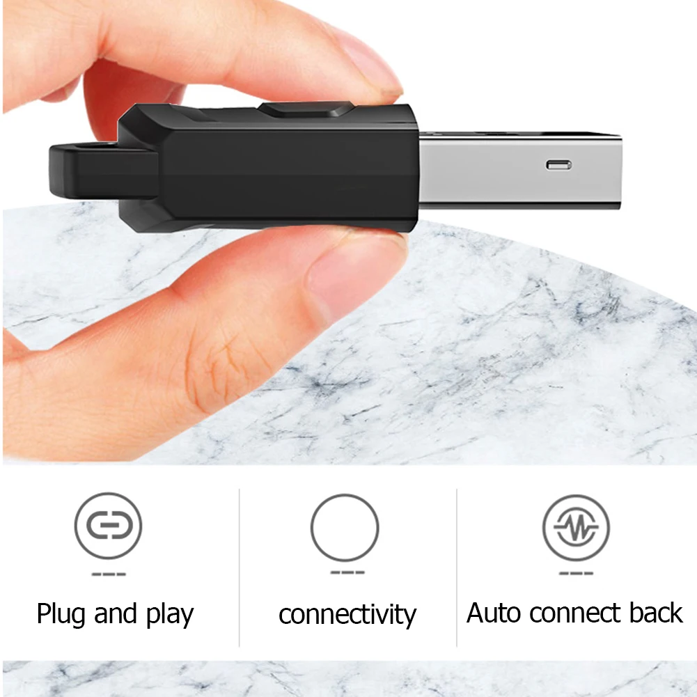 Wireless Headphone Adapter Receiver Sony PS5/PS4 Game Console PC Gaming Headset Bluetooth 5.0 Audio Transmitter