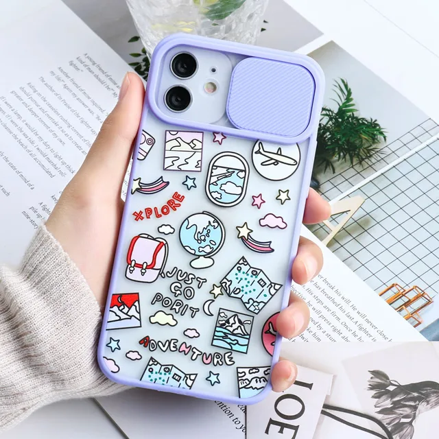 Case for iPhone 11 Case iPhone 13 11 12 Pro Max Funda Slide Luxury Case for Iphone 6 s 7 8 Plus 12 13 Mini XS Max X XR SE 2 Back 05T109