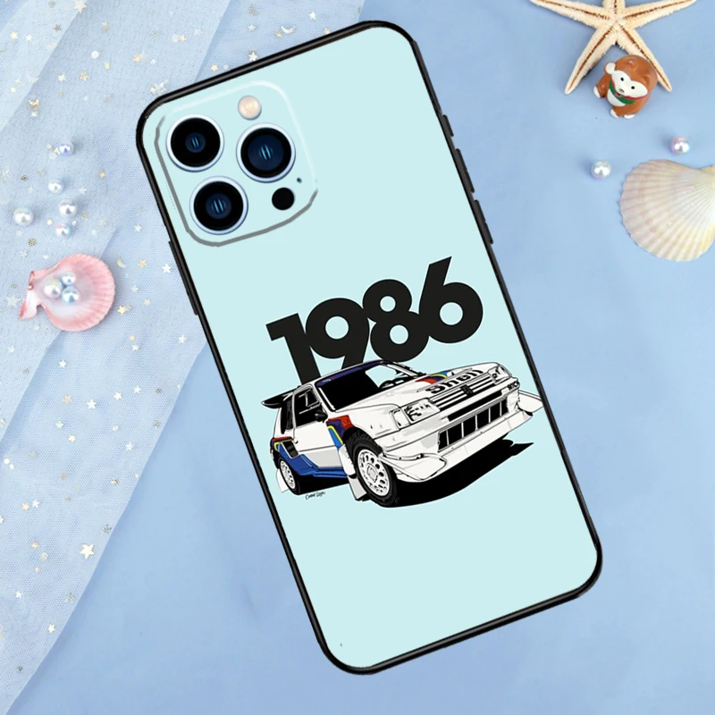 Retro Rally Car Protective Back Cover