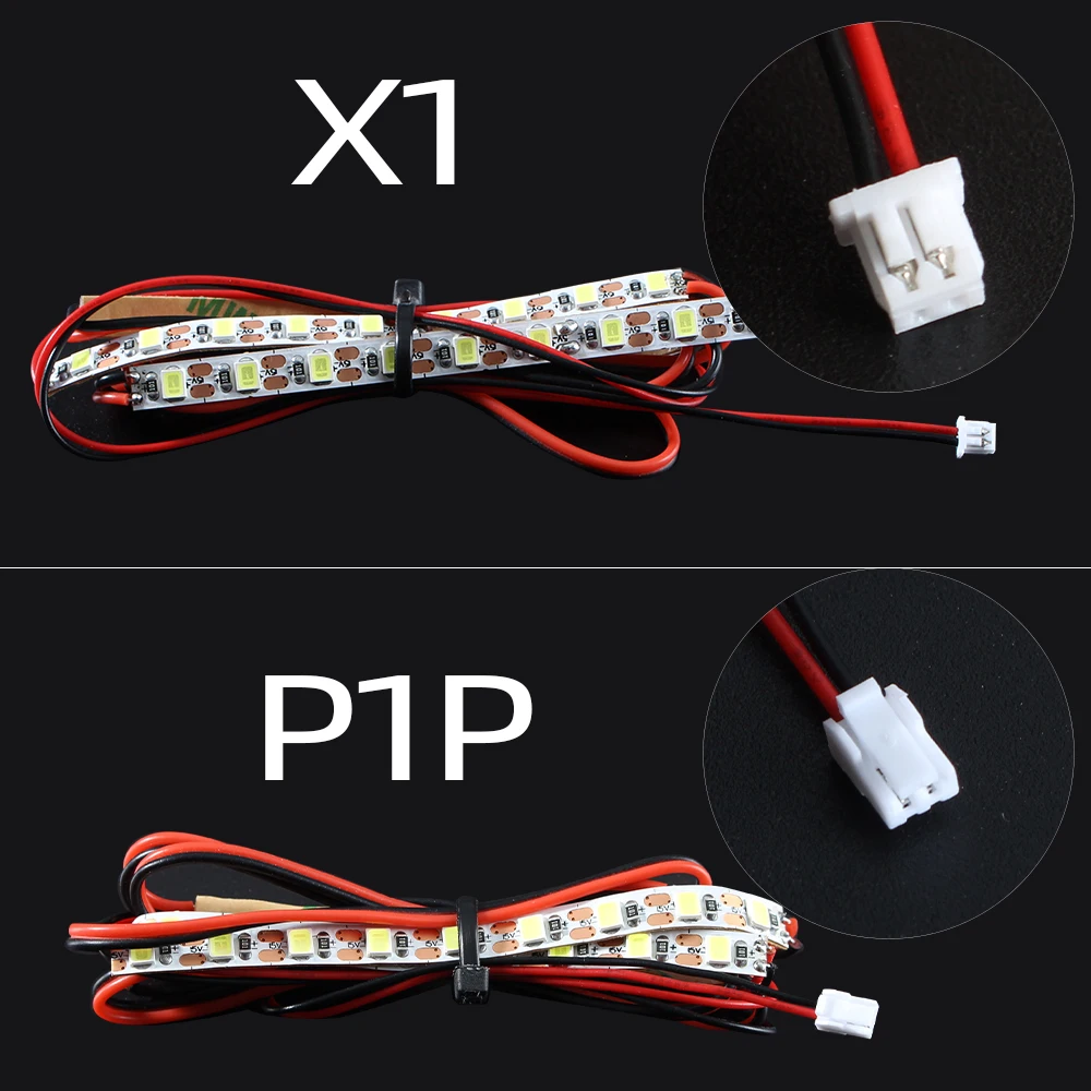 Tira de Luz Led para Laboratório de Bambu Impressora 3d Ip44 Impermeável Luz Bar Kit Lâmpada de Iluminação para Bambu P1p x1 5v - Imagem 4