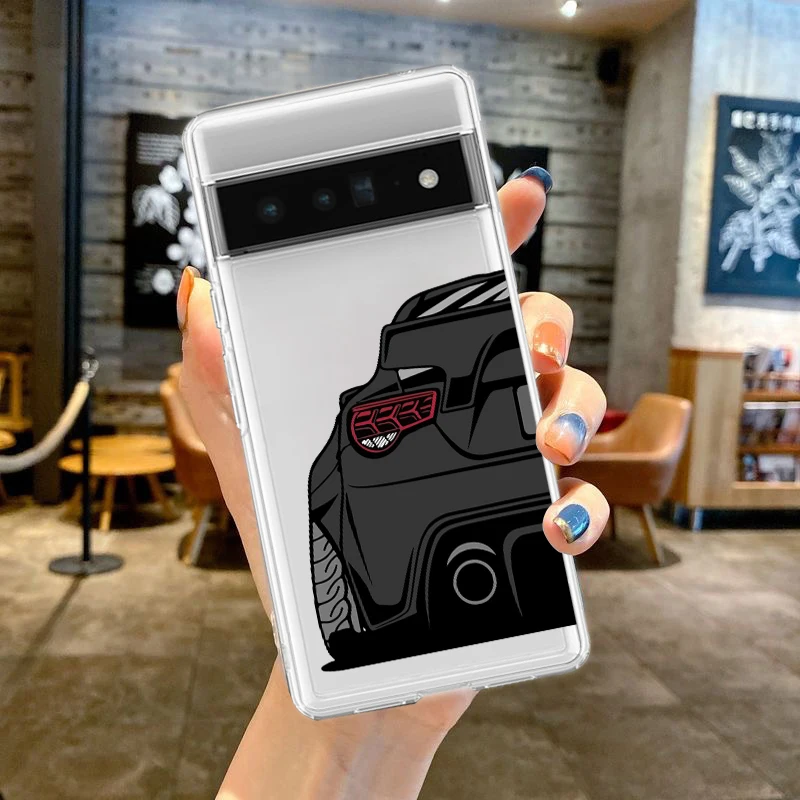 Japan JDM Sports Cars Comic Design Soft TPU Phone Case Cover