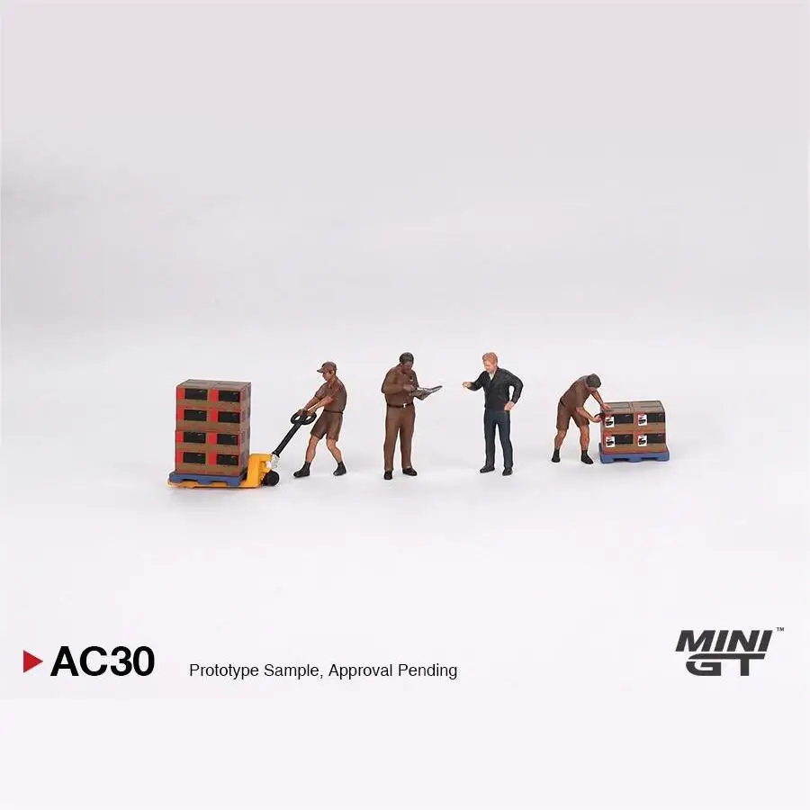 TSM Mini Gt 1/64 Minigt 705 AC30 Actros w/40 Ft Container