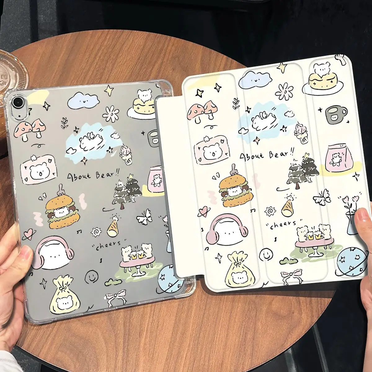 Adorable Cat Design Tablet Case Cover
