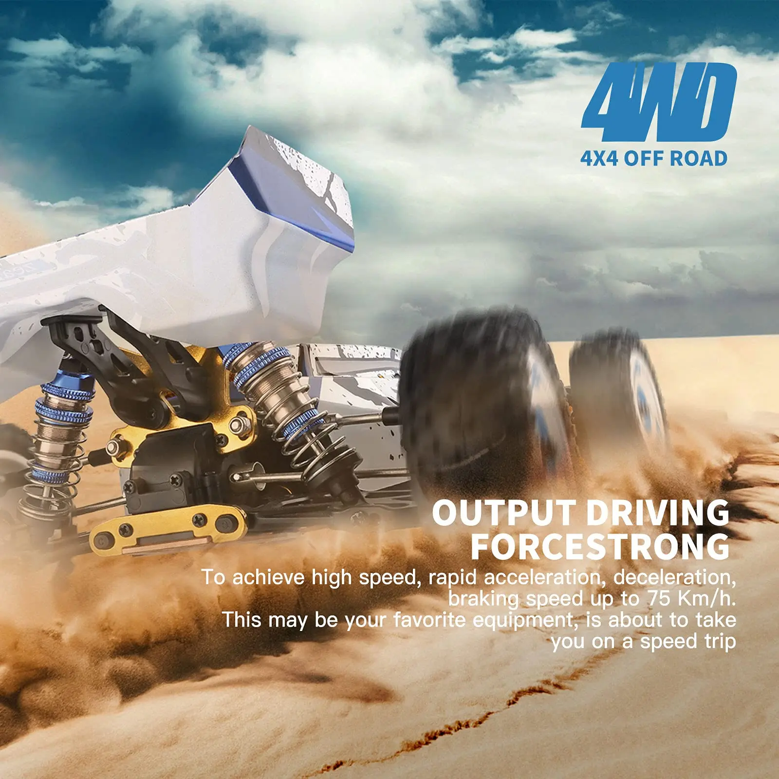 WLtoys 124017 124016 Voiture RC 75km/h 4WD Brushless