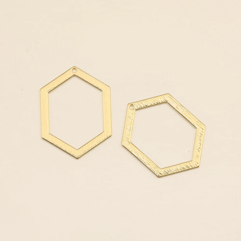 

Cordial Design 25*33MM 100Pcs DIY Making/Hexagonl Shapes/DIY Parts/Alloy/Jewelry Finding & Components/Hand Made Charms