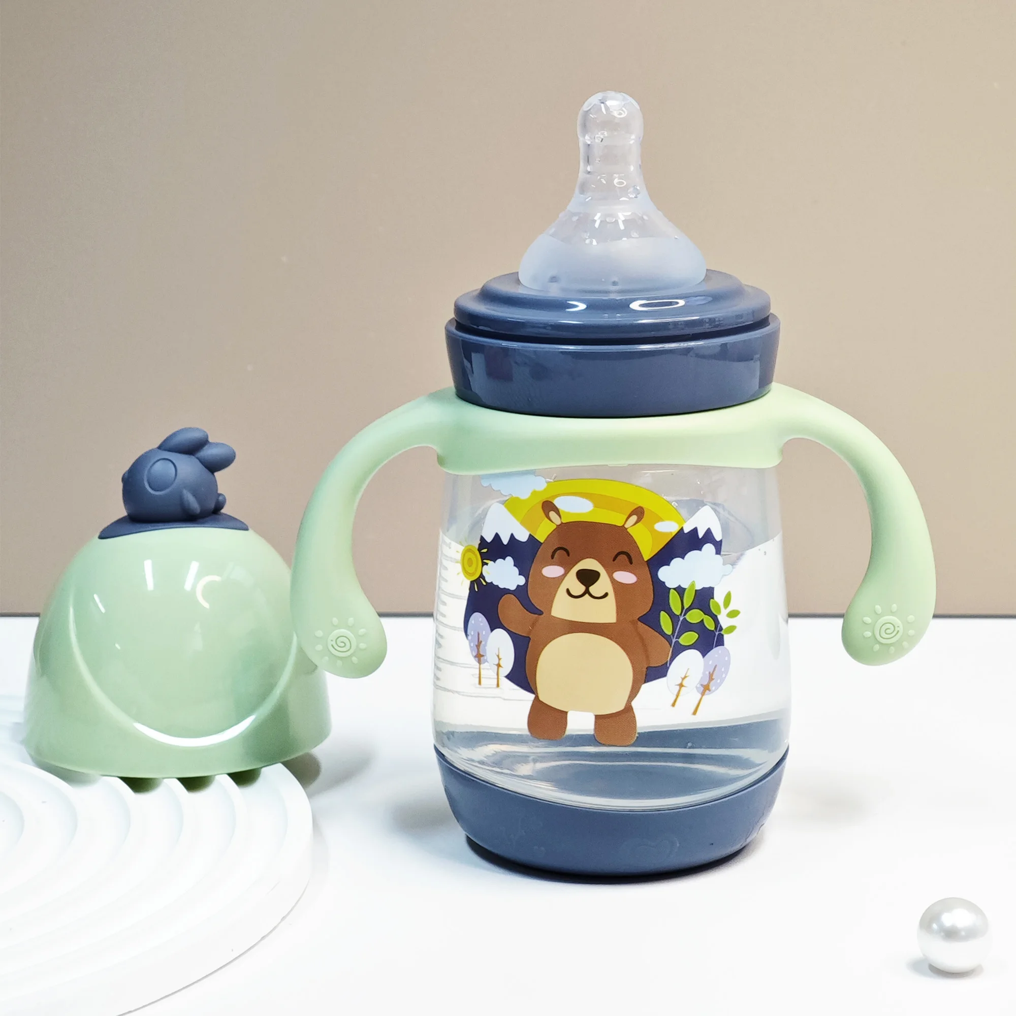 زجاجة كرتونية لحديثي الولادة سعة 240 مل، خالية من...