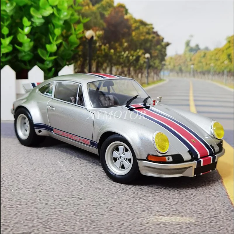 

Solido 1/18 For Porsche 911 RSR Outlaw Metal Diecast Model Car Toys Gifts Silver Collection Ornaments Display