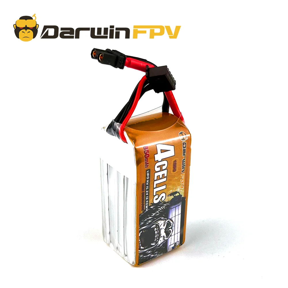 DarwinFPV Lipo Battery 4S 850mAh 15.2V 120C Racing Battery Quadcopter