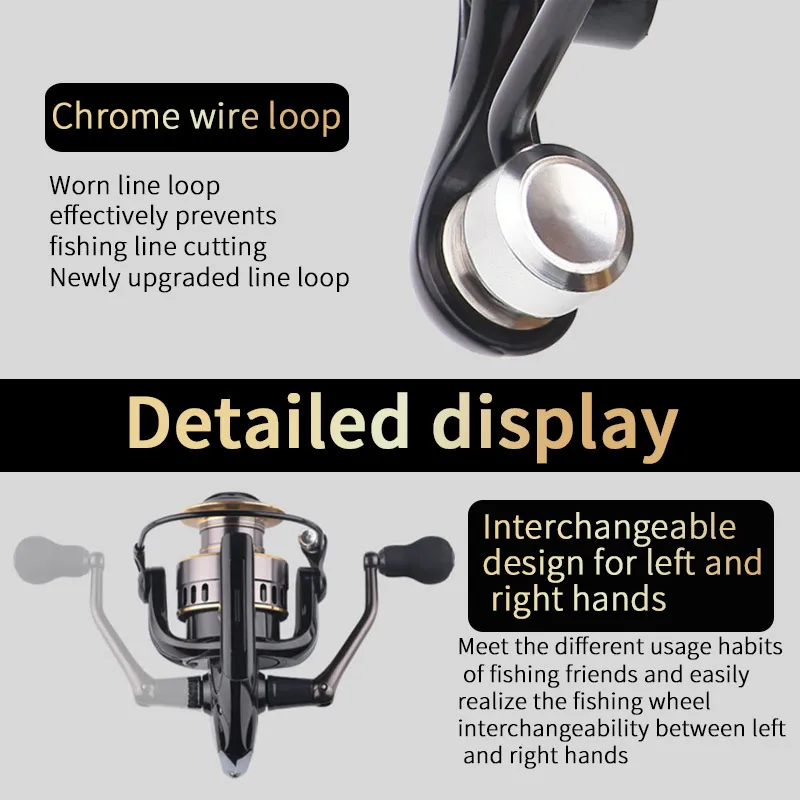 Two-Hand Rotating Fishing Reel 6