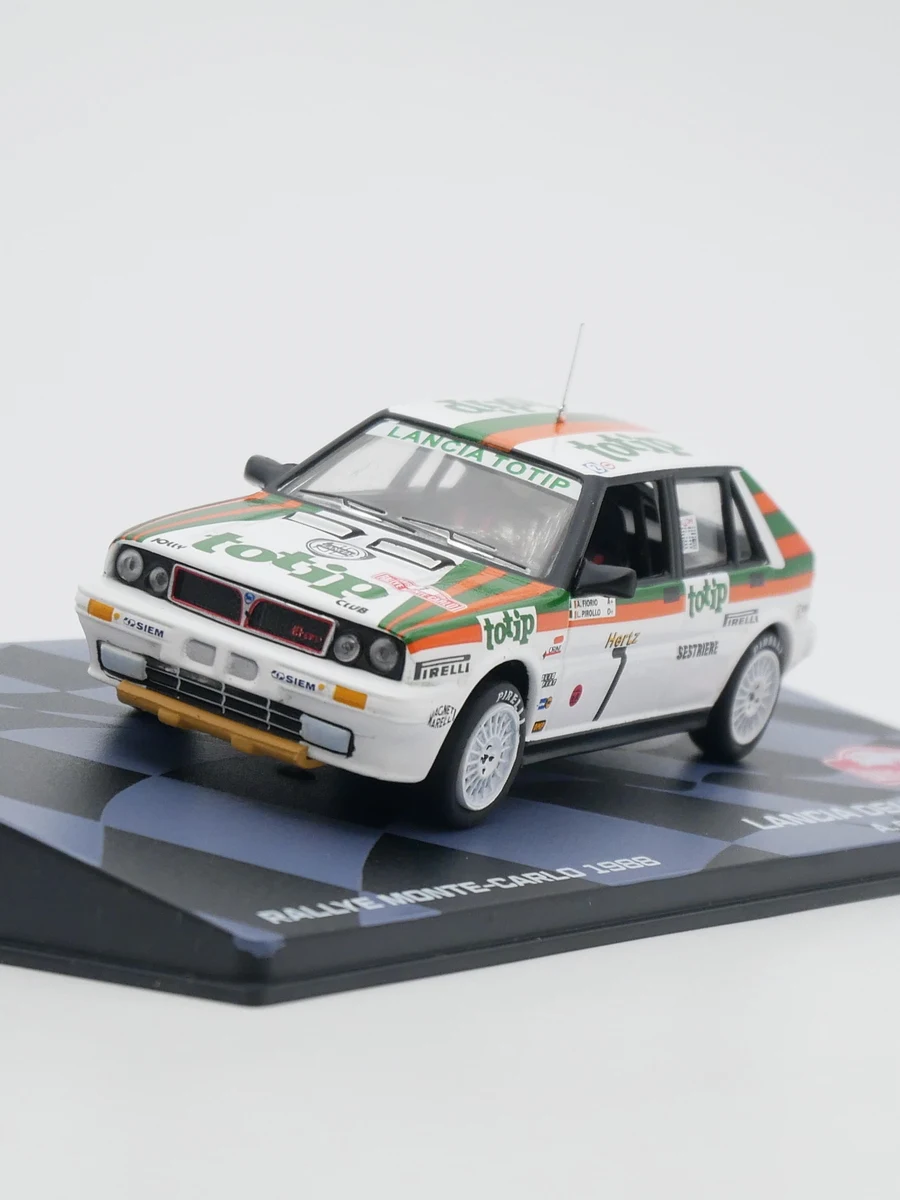 

Ixo 1:43 Lancia Delta HF 4WD WRC 1988 Rallye Monte Carlo Diecast Car Model Metal Toy Vehicle