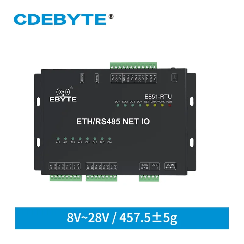 Ethernet Rs485 12 Way Network Io Controller Modbus Tcp Rtu Analog ...