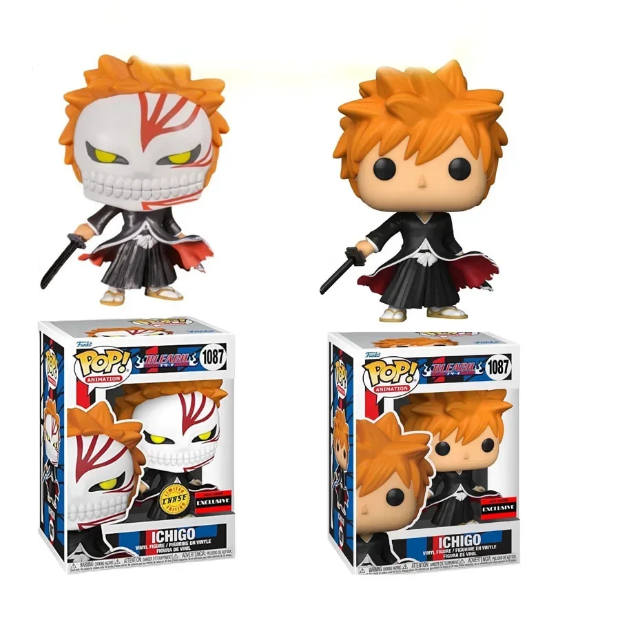 thumbnail image 2 of FUNKO Pop Animation Bleach Series Edición limitada Ichigo #1087 Chase Vinyl Dolls Figura Modelo Juguetes para niños Regalo, 2 of 5