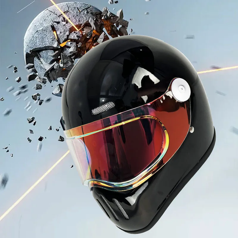 Genuine Carbon Fiber Motorcycle Helmet - Image 6