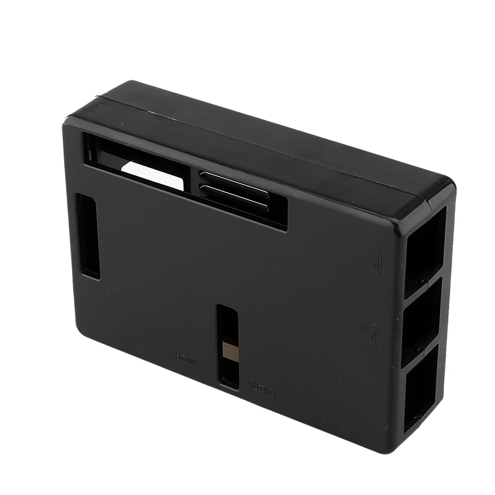 Enclosure Protective Case For Raspberry Pi 2 Model B B+ Case Black ABS Plastics Cover Shell Bag Enclosure Computer Box