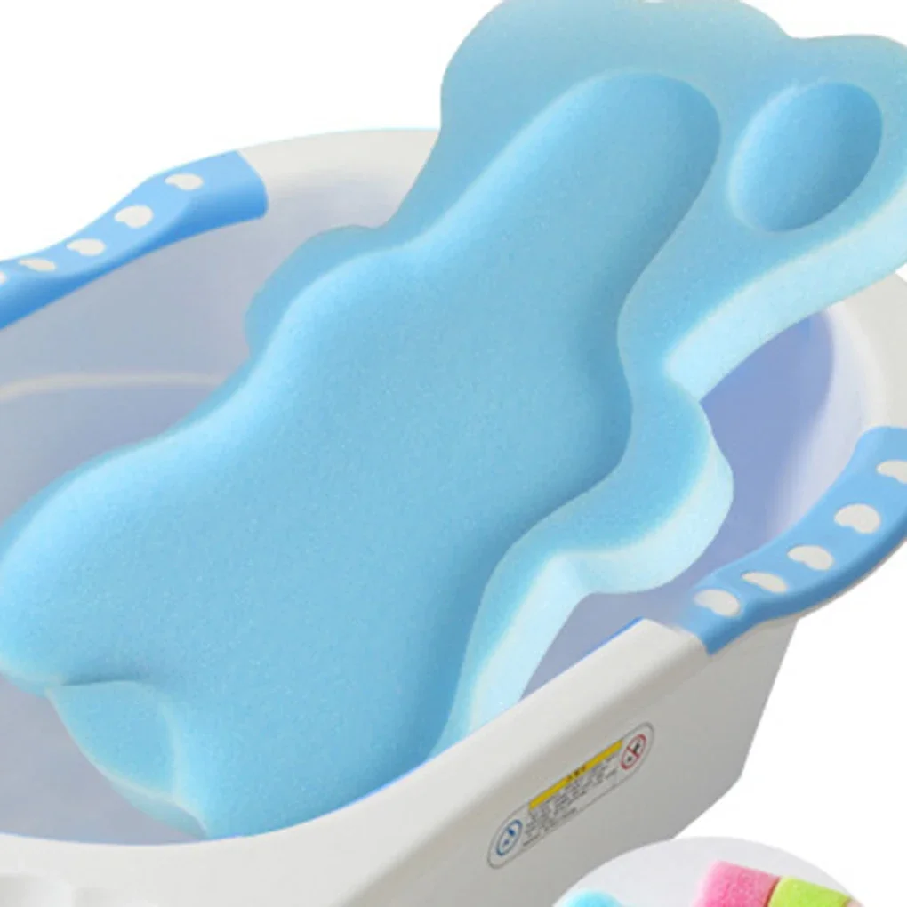 Baby Bath Tool Baby Bath Support Pad Baby Bath Seat New Sponge Baby Bath Mat Non-slip Sponge Mat Anti-skid Bathtub Infant Bath Pad Newborn Seat for Baby Care Tub