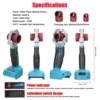 120W Cordless PPR Pipe Welding Machine Rechargeable Hot Melt Machine With 12V Battery  340℃ Water Pipe Melting Soldering Device 5