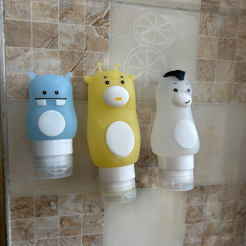 Leak-Proof Silicone Travel Toiletry Bottles - Refillable and Squeezable, BPA-Free