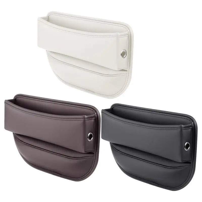 

Органайзер для зазора в сиденье автомобиля, боковой Органайзер из полиуретана для автомобильной консоли, многофункциональный боковой контейнер для хранения для телефона, солнцезащитных очков