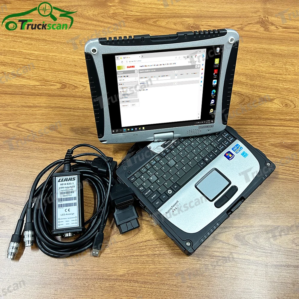 

2024 For CLAAS CANBUS MetaDiag Interface agriculture construction truck tractor For CLASS diagnostic tool +CF19 Laptop
