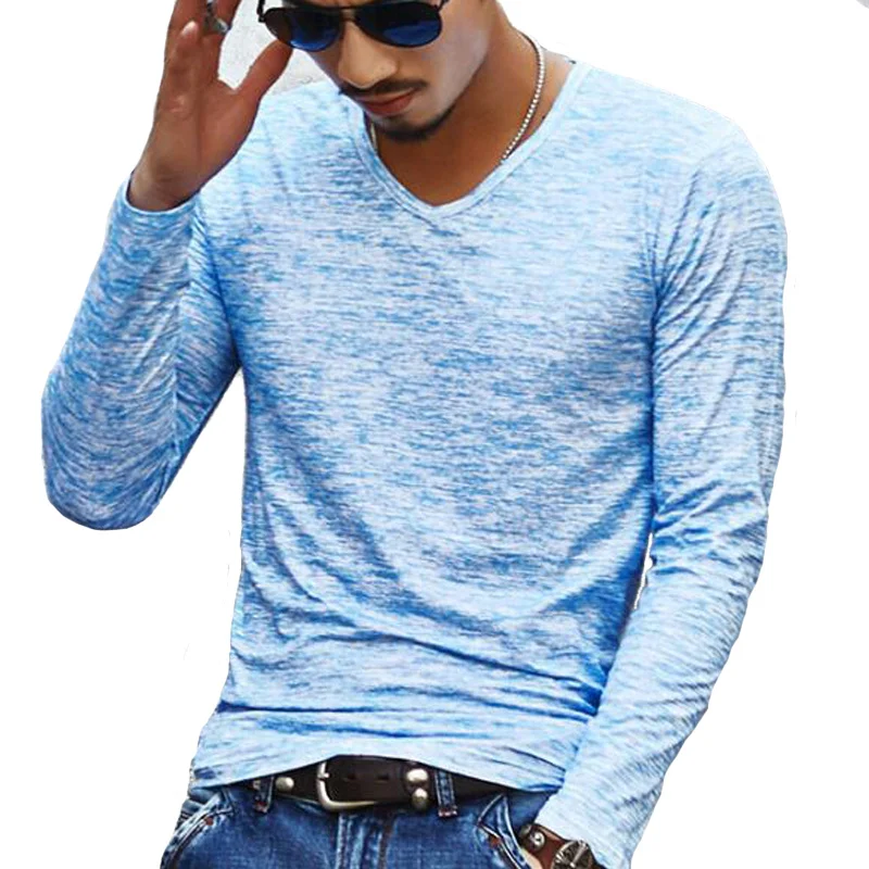 

Футболка мужская с длинным рукавом, хлопок, Повседневная модная камуфляжная, эластичная, для фитнеса, топ, Спортивная, 2023